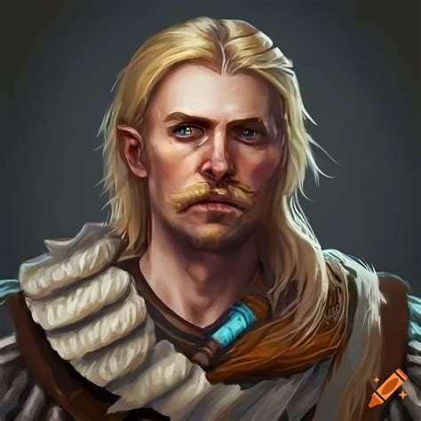 Portrait Of A Male Warrior In Pillars Of Eternity On Craiyon