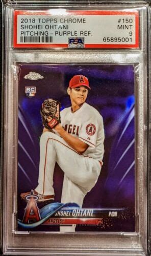 Topps Chrome Purple Refractor Shohei Ohtani Rc For