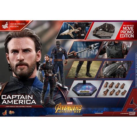 咩咩Q 全新 Hot Toys MMS 限定版 復仇者聯盟 無限之戰 美國隊長 蝦皮購物