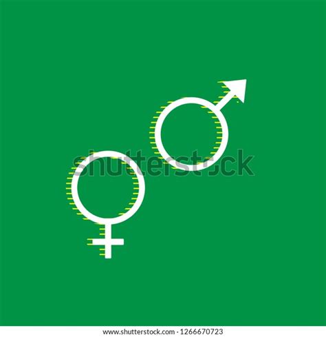 Sex Symbol Sign Vector White Flat Stock Vector Royalty Free 1266670723 Shutterstock
