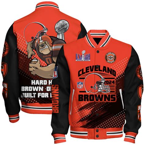 Cleveland Browns National Football League Varsity Jacket STM V3 Power Wy