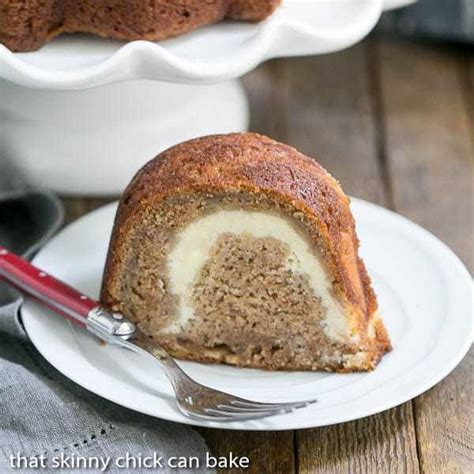 Cream Cheese Filled Apple Bundt Cake That Skinny Chick Can Bake