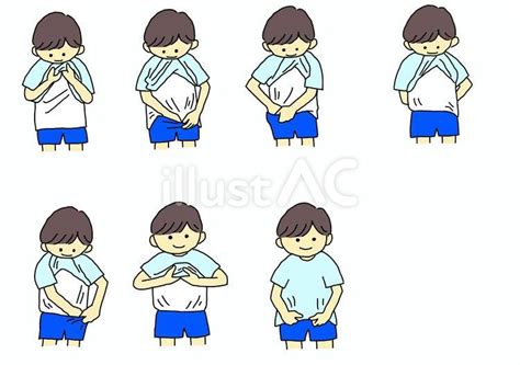 身だしなみ・インナーの裾②イラスト - No: 24037103｜無料イラスト・フリー素材なら「イラストAC」