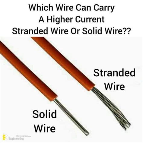 Which Wire Can Carry A Higher Current Stranded Or Solid Engineering