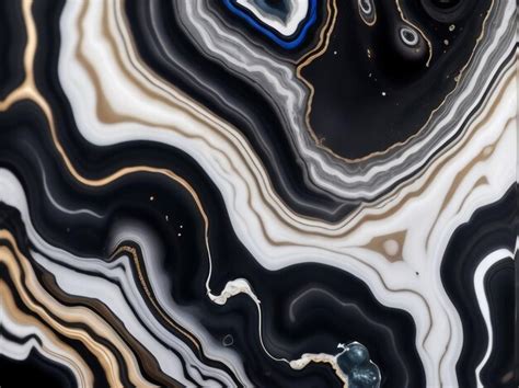 Premium AI Image | Ebony Velvet AgateStyle Backdrop Abstract Harmonic Depth