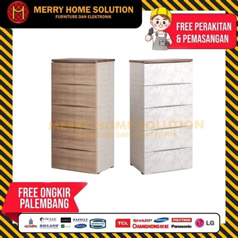 Jual Olymplast Lemari Plastik Drawer Cabinet Laci 5 Susun ODC 05