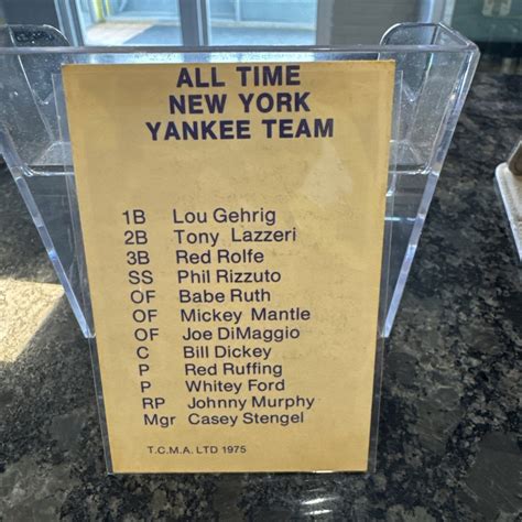 Babe Ruth 1975 TCMA New York Yankees All Time Greats Card EX Stain EBay