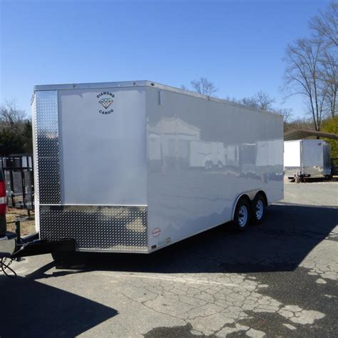 Pace American 85 X 20 Enclosed Car Hauler Trailer New Enclosed Cargo Utility Landscape