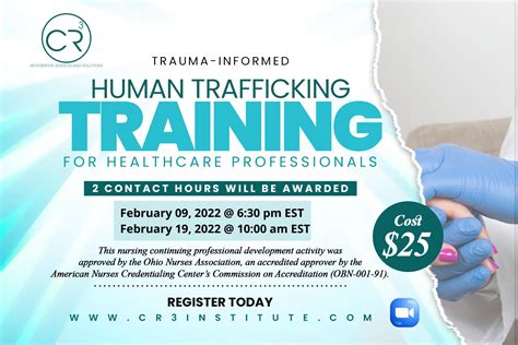 Trauma Informed Human Trafficking Training For Healthcare Professionals The Crss