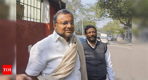 Karti Chidambaram Appears Before Ed Third Time In Less Than One Month