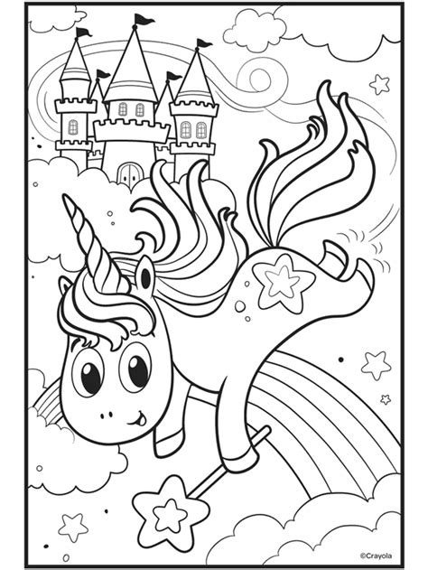 Coloring Page Unicorn Unicorn Coloring Pages Crayola Coloring Pages