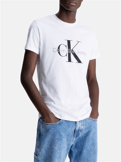 Calvin Klein Jeans Core Monologo Slim T Shirt Uomo Nencini Sport