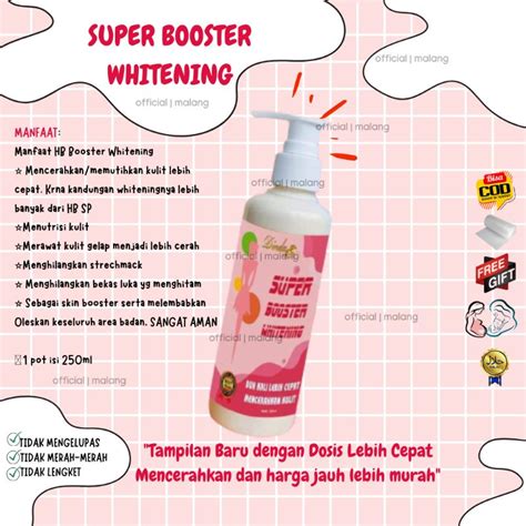 Jual COD SUPER BOOSTER WHITENING HB WHITENING DENGAN DOSIS LEBIH