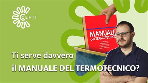 Il LIBRO Manuale Del Termotecnico Ti Serve Davvero YouTube