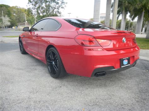 2014 Bmw 650i M Sport Package Red With Black 5245 Miles Mint Condition Nav Roof