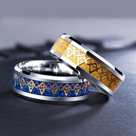 Masonic Ring Masonic Symbols Gold | Templar Cross