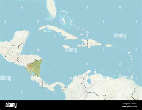 Mapa Geografico De Nicaragua Fotos Und Bildmaterial In Hoher