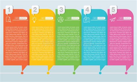 Simple Infographic Design Template Stock Vector Illustration Of Graph