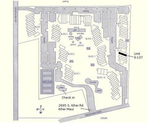 Maui Kamaole Map Of Complex