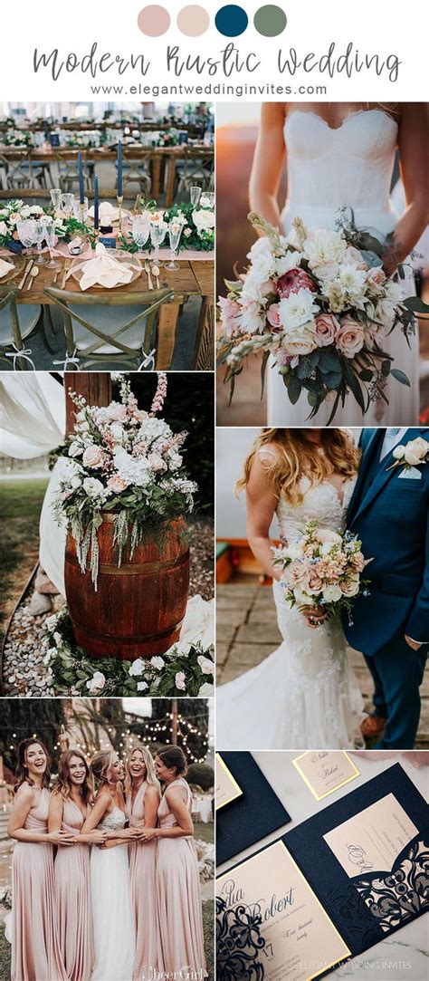 Pretty Chic Modern Rustic Wedding Colors And Ideas