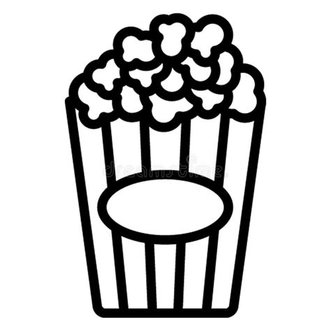 Icono De Vector De Caja De Palomitas Ilustraci N Del Vector