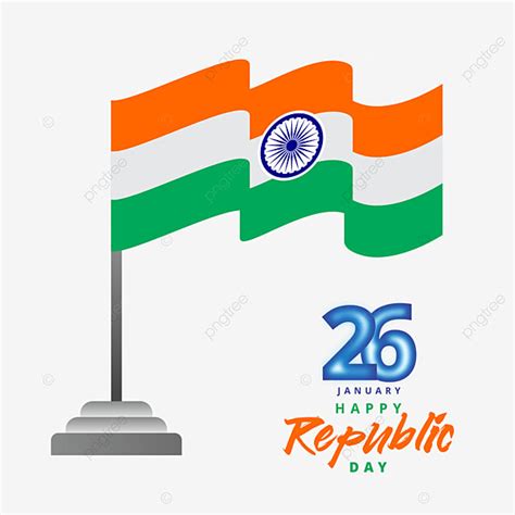 26-Jan Clipart PNG Images, Indian Flag 26 January Republic Day, Indian ...