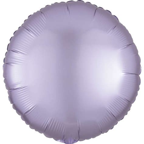 Palloncino Foil Satinato Tondo Satin Luxe Col Lilla Mylar Cm