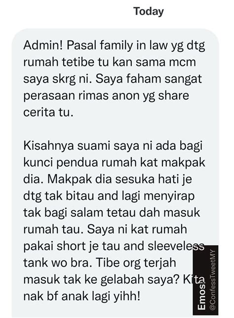 Akim On Twitter Rt Confesstweetmy Suami Bagi Kunci Pendua Rumah