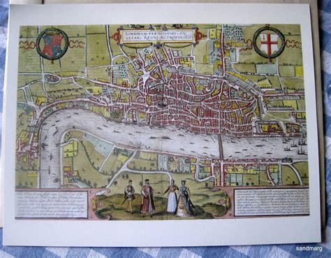 Historical Map Of Mid Tudor London Frans Hogenberg