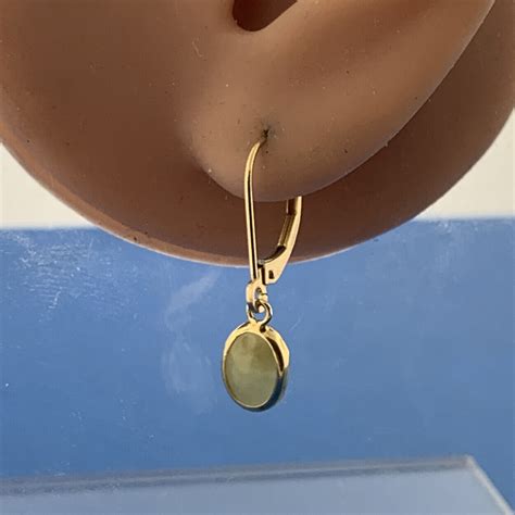 Designer Mexico K Yellow Gold Oval Jade Cabochon Dr Gem