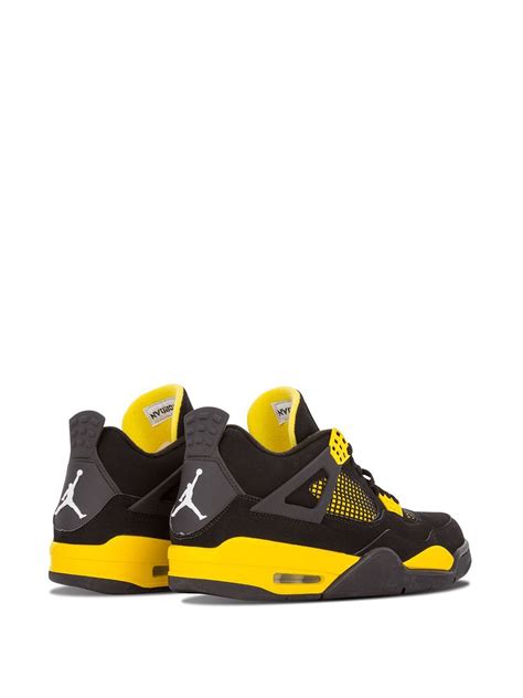 Jordan Air Jordan 4 Retro Thunder Sneakers Black Farfetch