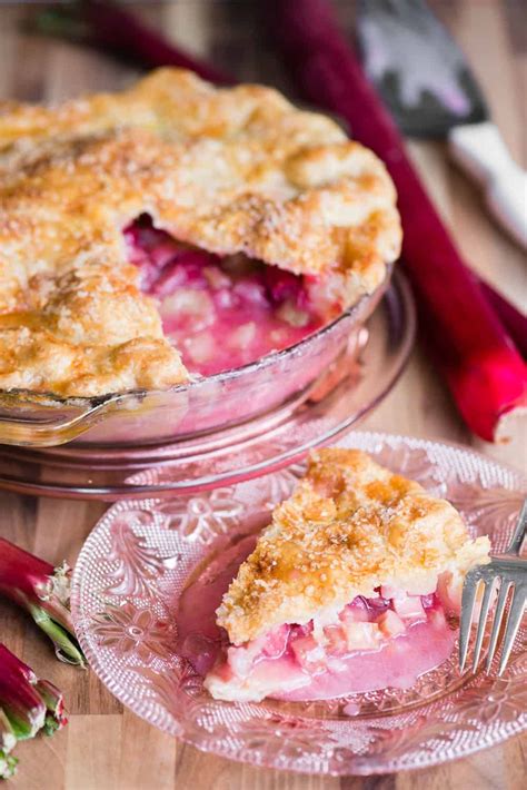 The Best Fresh Rhubarb Pie Recipe Ten Acre Baker Recipe Rhubarb Recipes Pie Rhubarb