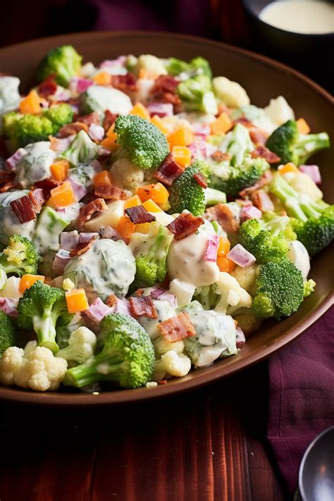 Broccoli And Cauliflower Salad That Oven Feelin