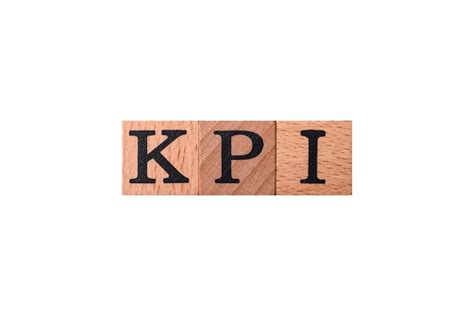 Premium Photo Inscription Kpi Key Performance Indicator With Wooden Cubes