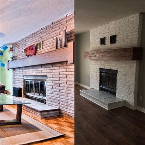 How To Paint Over Brick Fireplace