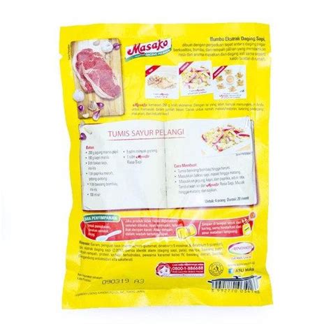 Masako Penyedap Rasa Sapi Beef Flavoring 250 Gram