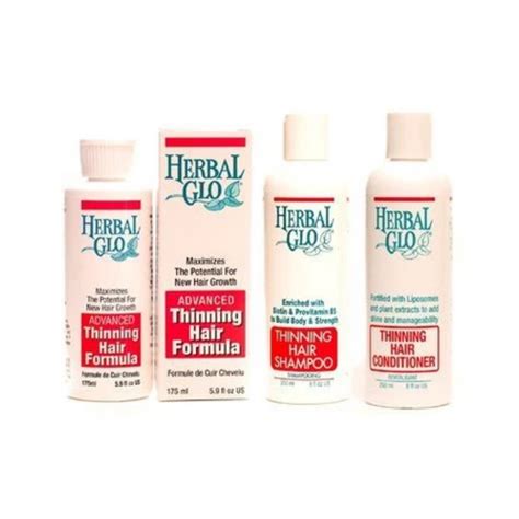 Herbal Glo 3 Step Thinning Hair System Paris Natural Foods