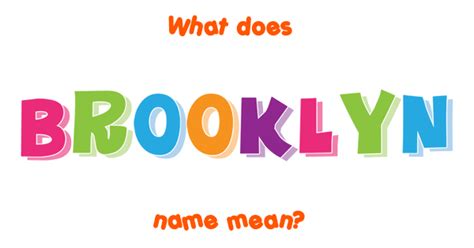 Brooklyn name - Meaning of Brooklyn