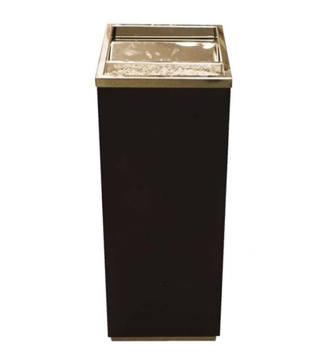 Jual TEMPAT SAMPAH DUST BIN RECTANGULAR WITH ASHTRAY BLACK KRISBOW