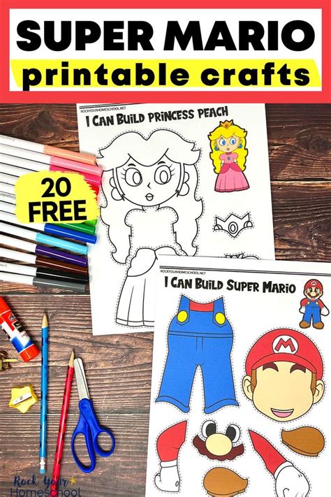 Nintendo Super Mario Bros Printable Worksheets STEM Activities