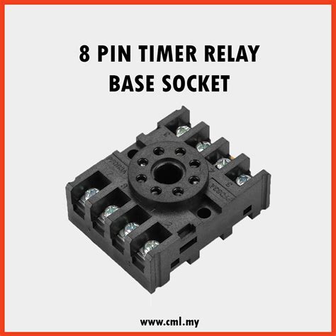 8 PIN TIMER RELAY BASE SOCKET – PF085A/83A – CML