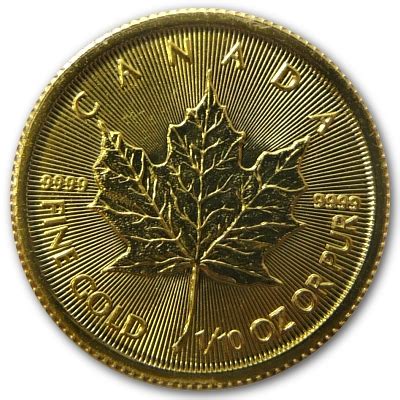 Kanada 5 CAD Maple Leaf 1 10 Oz Gold