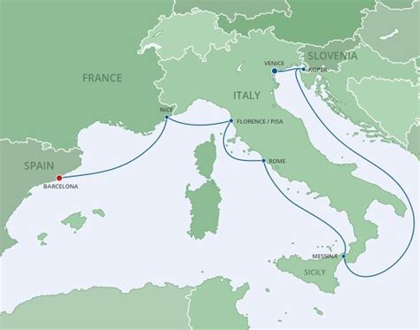 Cruises from Venice to Barcelona - 2023-2025 Seasons