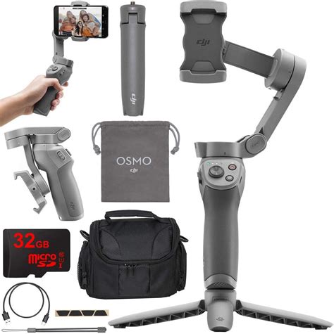 The Dji Osmo Handheld Video Camera Is Shown With Accessories