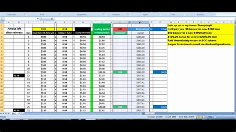 Daily Compound Interest Calculator Excel Template