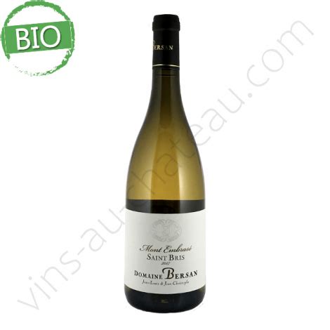 Vin Bio Blanc Saint Bris Mont Embras Pour Amateur De Vin Bio