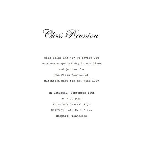 Class Reunion Invitation 4 Template | TheRoyalStore