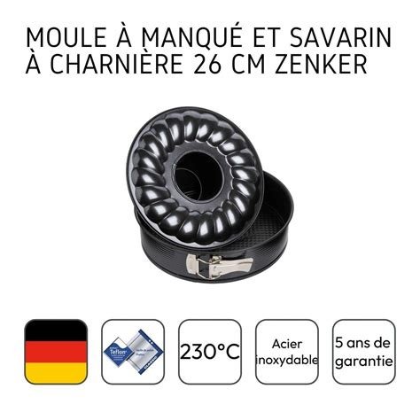 Moule Manqu Et Savarin Charni Re Cm Zenker Black Metallic Ref