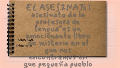 El Asesinato De La Profesora De Lengua