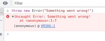 JavaScript Throw New Error Vs Throw Error Vs Throw Something